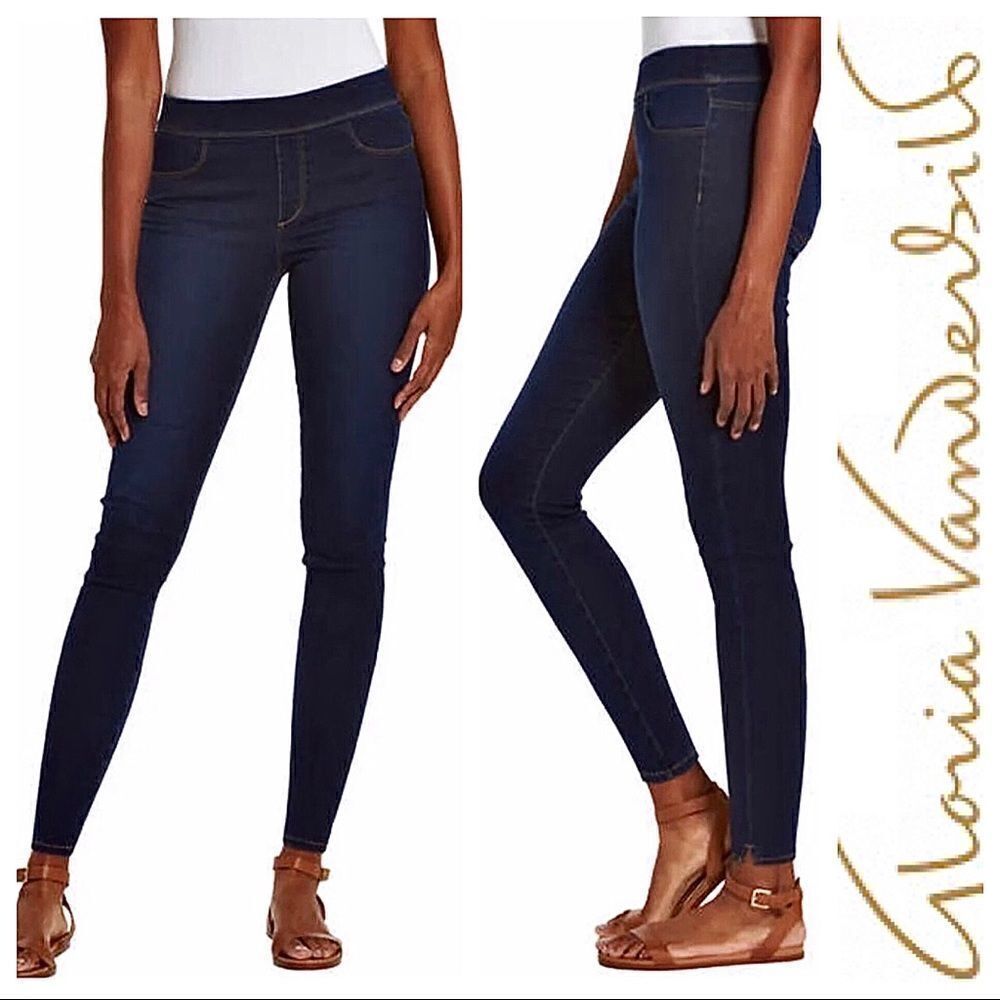 GLORIA VANDERBILT Ankle / Crop Pull Up Pants